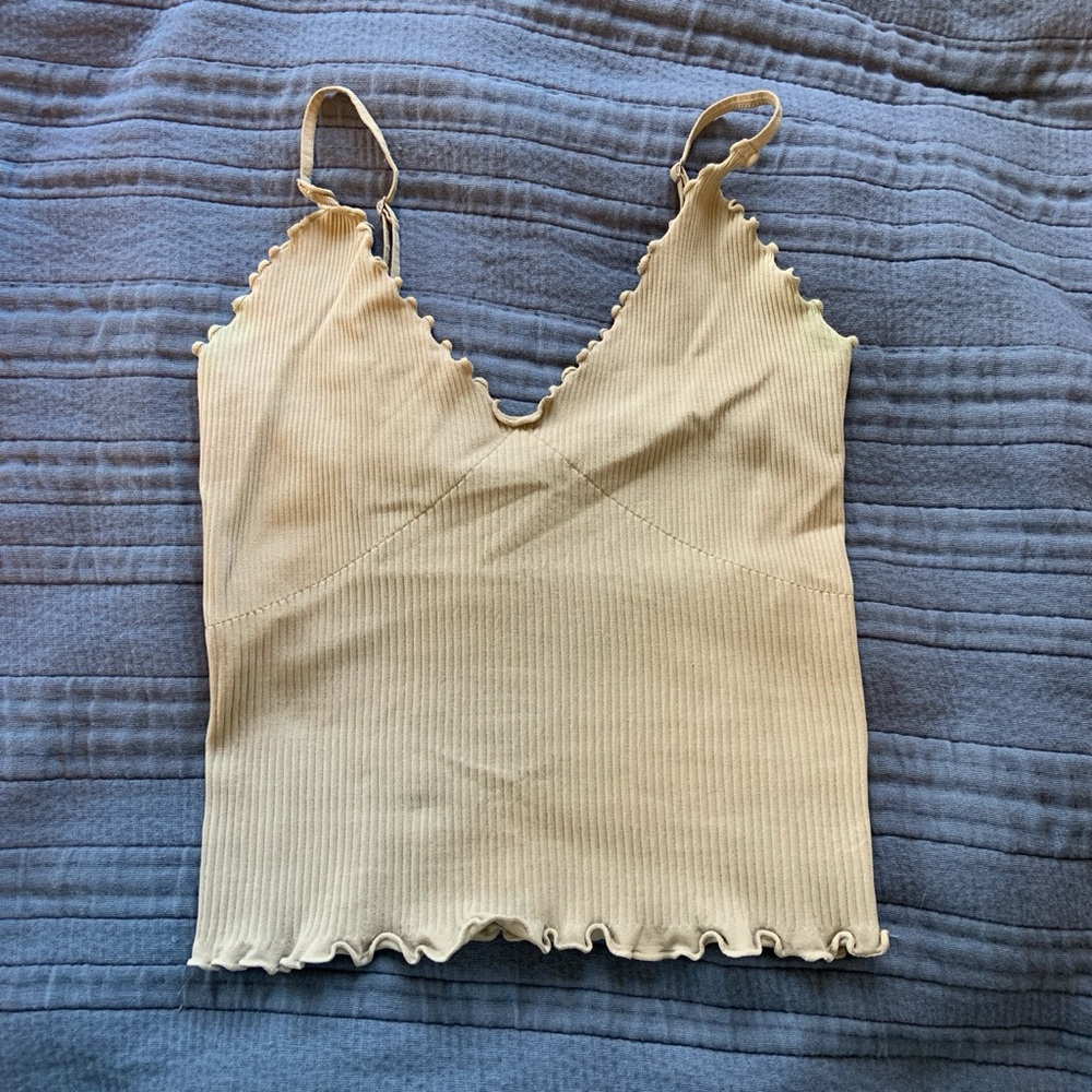 Free people tank green Kaiki size m/l fits like s/m